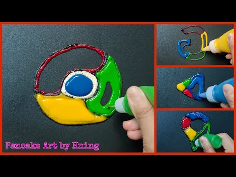 Google Pancake Art - Chrome, Google, Play Store, Maps