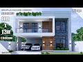 Modern House Design 11m X 12m With Roof Deck 5 Bedrooms