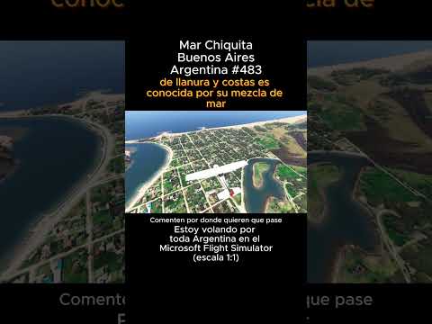 Mar Chiquita, Buenos Aires desde el Microsoft Flight Simulator #marchiquita #buenosaires #msfs