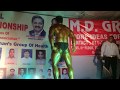 Mr Universe Wasim Khan Guest Posing Mr Delhi 2k15