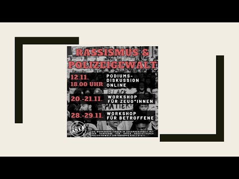 Podiumsdiskussion über Rassismus und Polizeigewalt