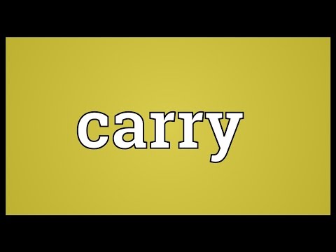 Carry Meaning