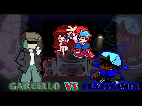 Friday night funkin' Garcello VS crazygamer! Smoke 'Em Out Struggle mod. (custom dialogue)