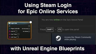 Using Steam Login for Epic Online Services with Unreal Engine Blueprin