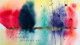Easy Watercolor Landscape for Beginners  | Simple Painting Tutorial