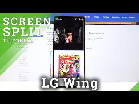Create Double Screen on LG Wing - Split Screen Option
