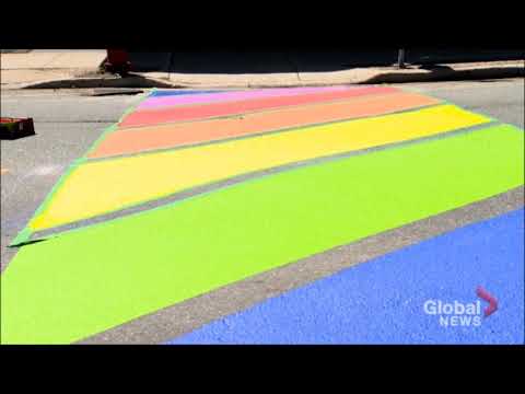 download lagu mp3 mp4 Saint John Rainbow Crosswalk, download lagu Saint John Rainbow Crosswalk gratis, unduh video klip Saint John Rainbow Crosswalk