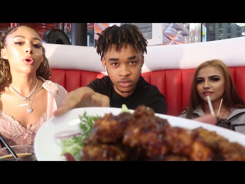 BIGMOES MUKBANG W/AMELIA MONET (Get To Know Me Challenge)