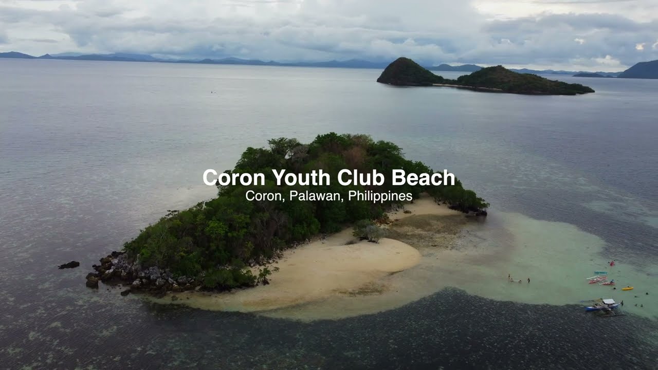 Discover the captivating aerial highlights of Coron Youth Club Beach.