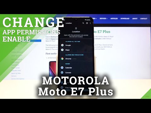 How to Manage Apps Permissions in MOTOROLA Moto E7 Plus – Find Previously Given App Permissions