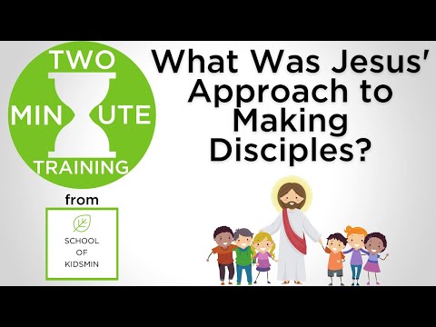 What was Jesus' approach to making disciples?