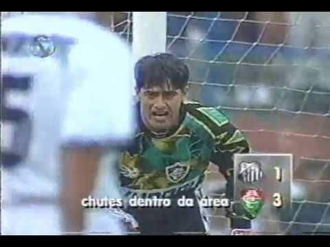 Santos 5 x 2 Fluminense - Brasileirão 1995 - 1° tempo (JOGO COMPLETO)
