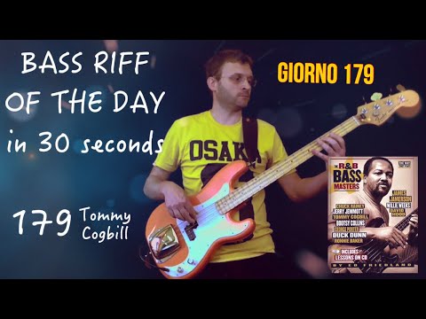 Bassline libro R&B Master Tommy Cogbill Bass Riff of the Day in 30 seconds giorno 179