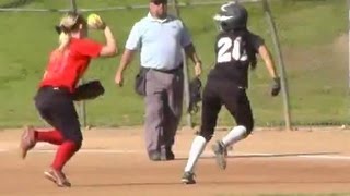 preview picture of video 'Full Game: Strike Force Vs SoCal Heat. Fast Pitch Softball Showcase. Great Oak. Shortstop, Catcher'