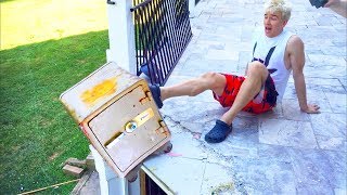 PUSHING OPEN ABANDONED SAFE!! (MAJOR DROP TEST DAMAGE)