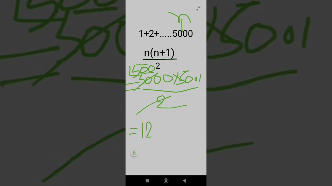 Finite series shortcut.#matheducarechannel