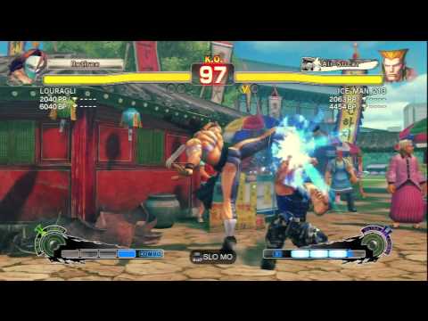 LOURAGLI (Vega) Vs ICE_MAN_213 (Guile) SSF4 AE Ranked Matches - PSN