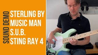Video thumbnail for Sterling by Music Man SUB StingRay 4 - Sound Demo (no talking) by Bass Bonedo