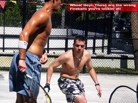Outdoor Racquetball - Alejandro Herrera at Holiday Park