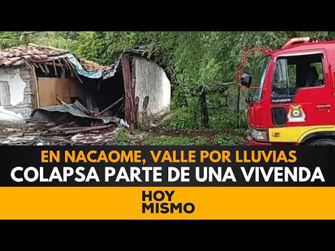 Colapsa parte de una vivienda producto de las lluvias en Nacaome, Valle