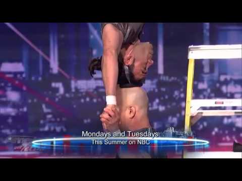 A One Arm Handstand On Top of Another Person   AGT Season 7 Bandbaz Brothers Audition
