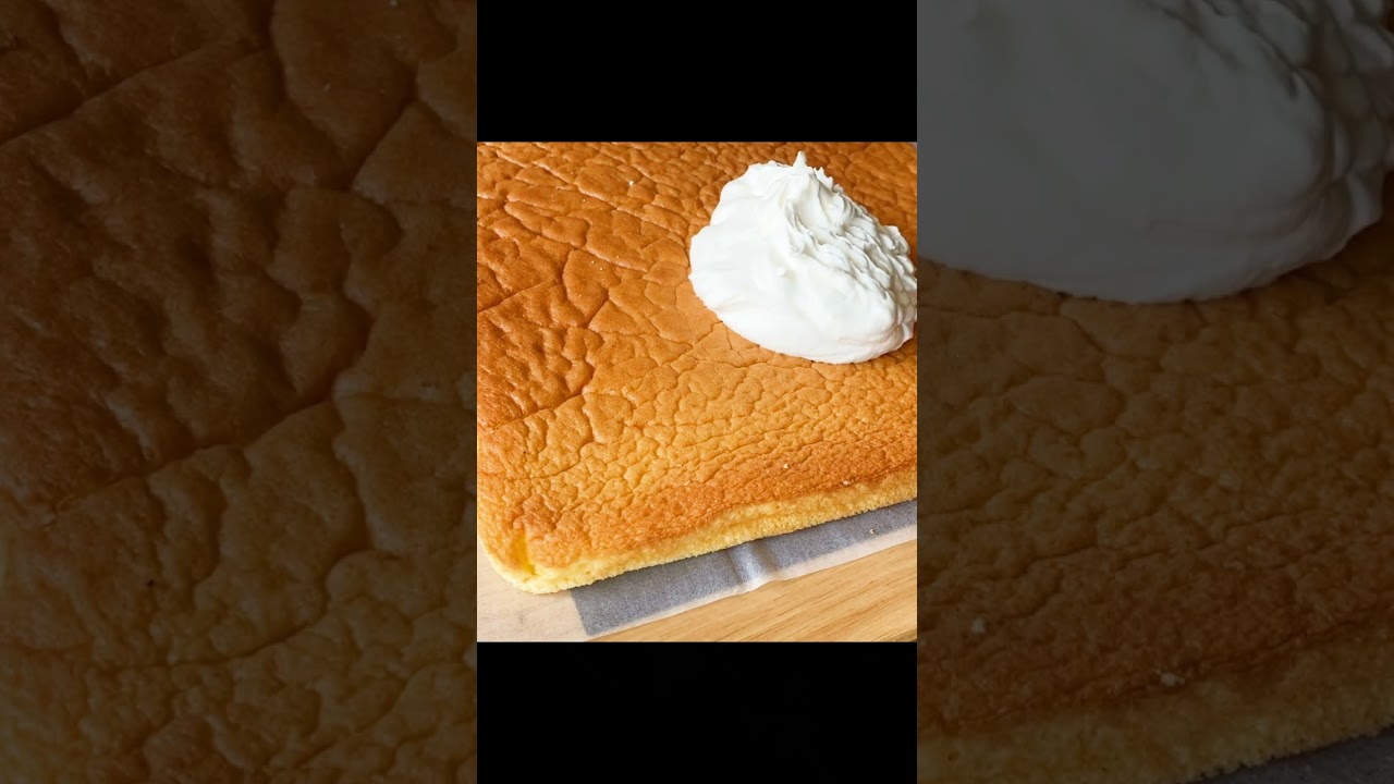 あんこと生クリームたまらん♡お口の中でさくら満開🌸ロールケーキ