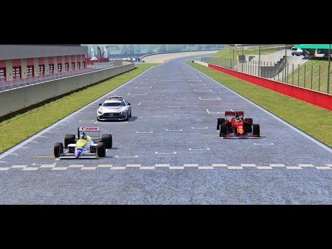 Ferrari F1 2019 vs Williams F1 1988 - Mugello