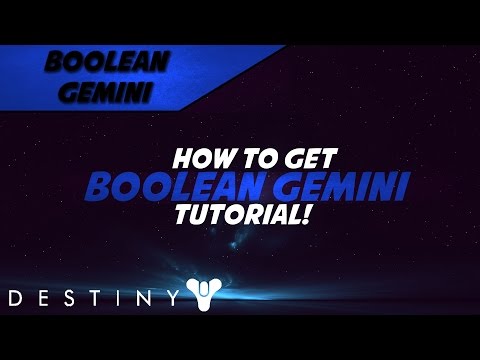 Destiny: HOW TO GET BOOLEAN GEMINI EXOTIC SCOUT RIFLE TUTORIAL! (Exotic Scout Rifle Quest)