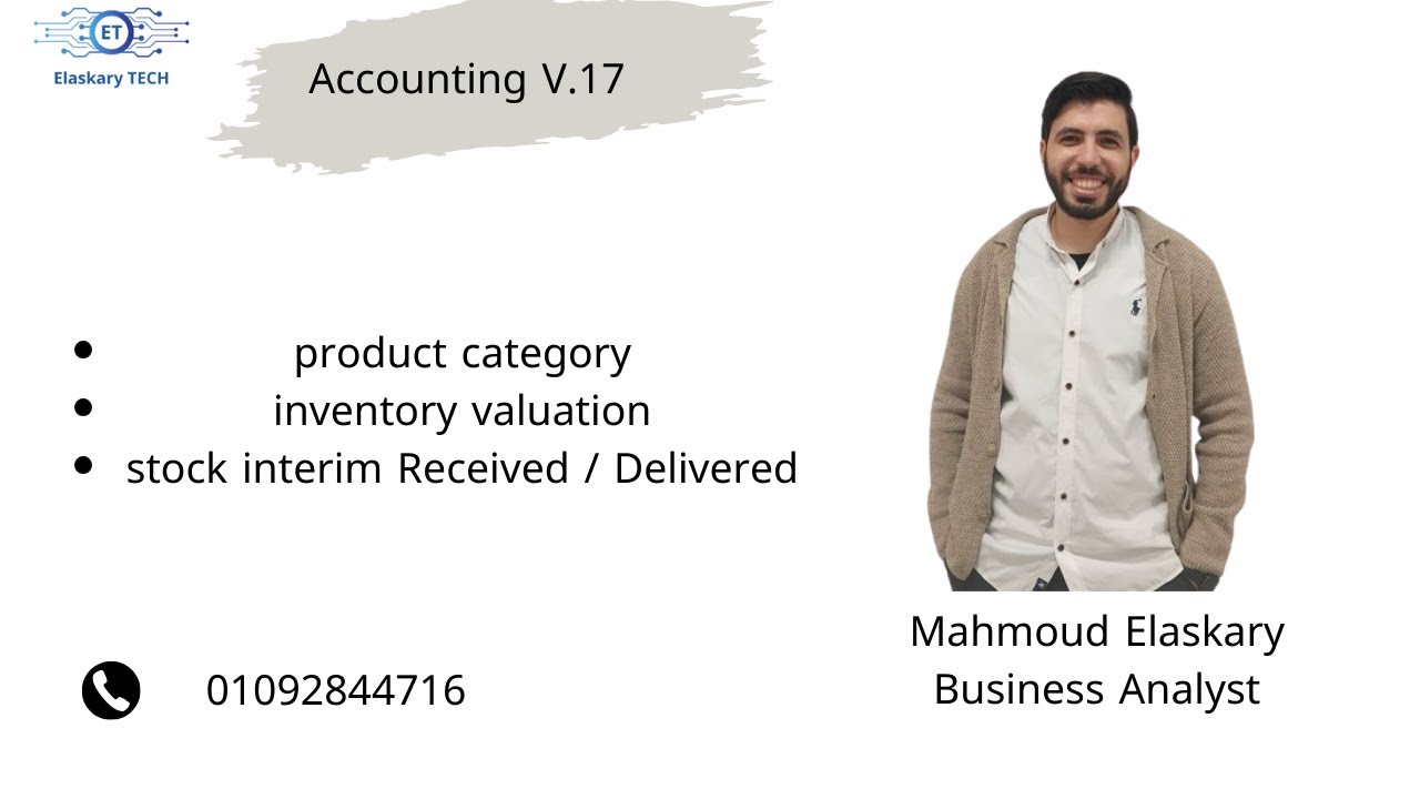 Odoo V.17 | Product Category [Inventory Valuation]