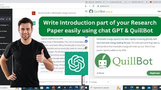 How to write Introduction part of your Research Paper using chat GPT & QuillBot| Without Plagarism