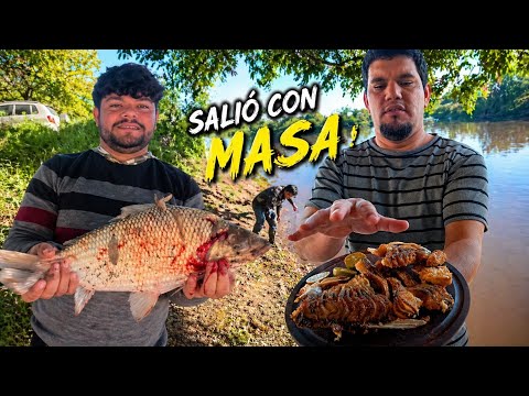 pesca 🎣 en PUERTO VILELAS -CHACO (con masa ) salio terrible SABALO 🐟   bogas y viejas del agua 