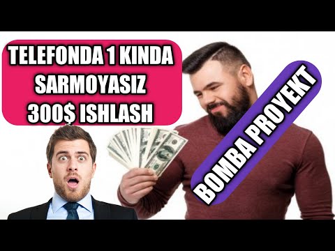Telefonda kuniga SARMOYASIZ 300$ dollar ishlash | Telefonda Bomba pul ishlash