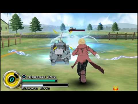 fullmetal alchemist brotherhood psp gameplay