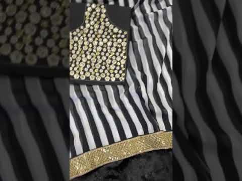 Vardan Ethnic BT-376 Heavy Georgette Silk Wholesale Fancy Saree – product video thumbnail