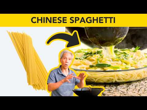😊 Dad's ADDICTIVE Ginger Scallion Spaghetti! (薑蔥撈麵)