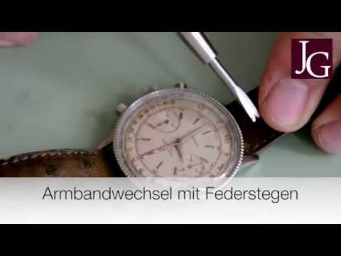 Uhrenarmbandwechsel bei Uhren mit Federstegen