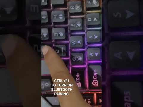 How to turn on Bluetooth in DWH 4 in 1 game combo gaming mouse keyboard for pubg/free fire