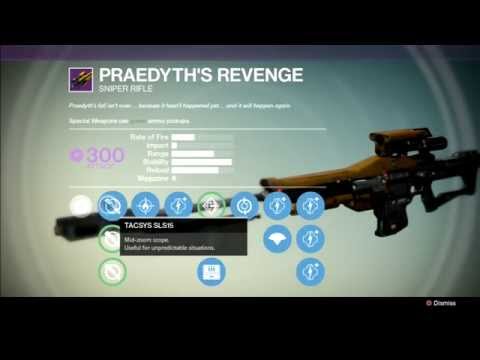 Destiny | Praedyth's Revenge | Legendary Sniper Rifle (Raid Gear)