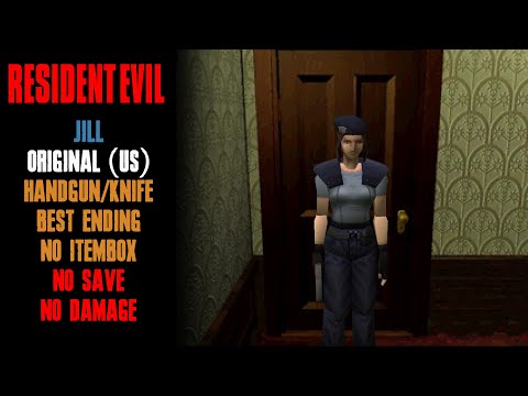 [Resident Evil] Jill, Handgun/Knife Only, Best Ending, No Itembox, No Save, No Damage (PC)