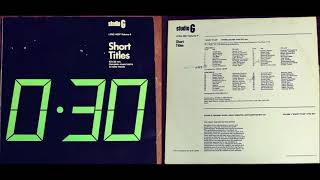 James Asher w. The Electro Quartet: Nite Club (LPSG 4007, 1982)