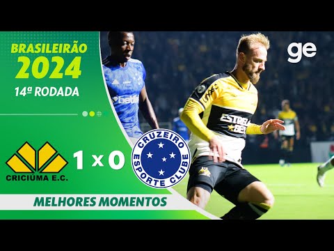 Gols e lances de Criciúma x Cruzeiro