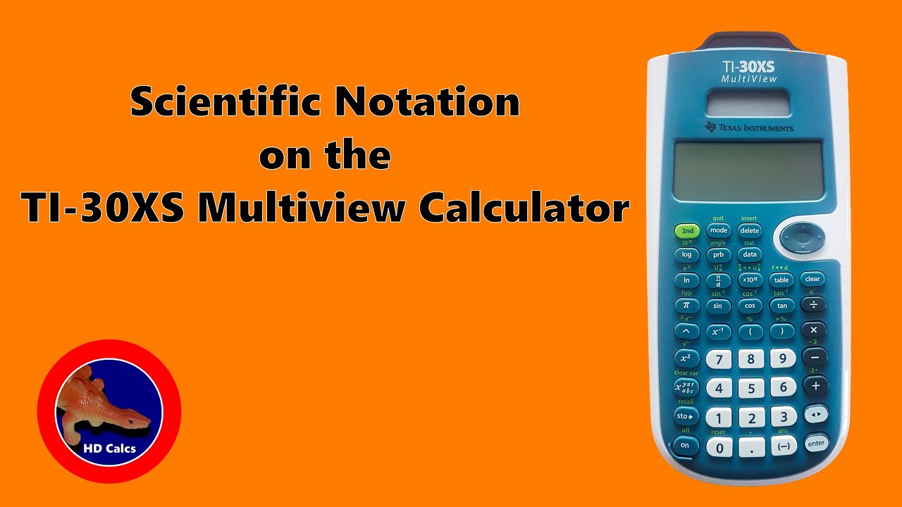 How to use Scientific Notation on the TI-30XS Multiview Calculator