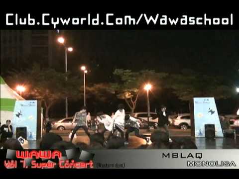 WAWA DANCE ACADEMY VOL 7. SUPER CONCERT MBLAQ MONALISA DANCE STEP (Western doon)