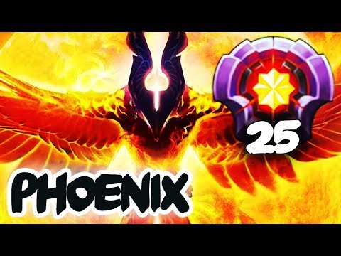 EPIC Phoenix LVL 25 Master Tier Gameplay Compilation Dota 2