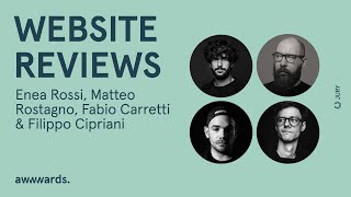 🔴 Live Jury Website Reviews | Enea Rossi, Matteo Rostagno, Fabio Carretti, Filippo Cipriani