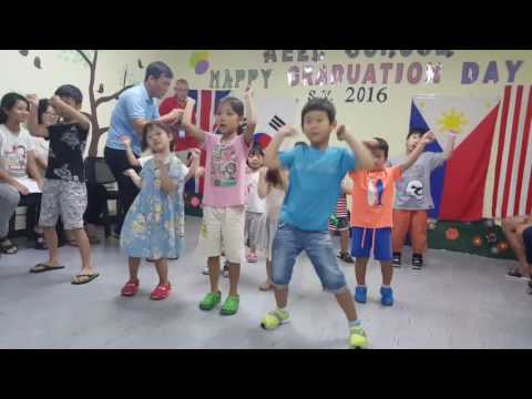 aelc 유치원 아이들의 졸업식 축하 댄스^^