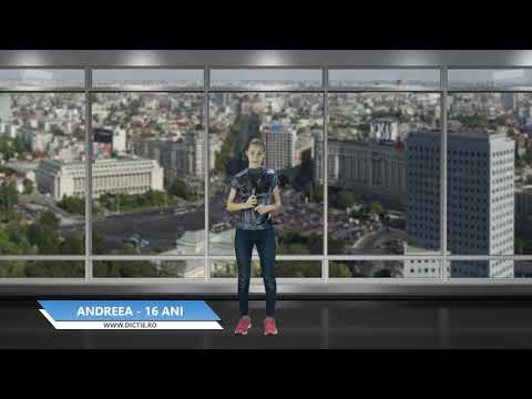 ANDREEA BOITA ne prezintă vremea - Proiect Meteo cu Daniel Nițoiu la Școala TV Dicție.ro