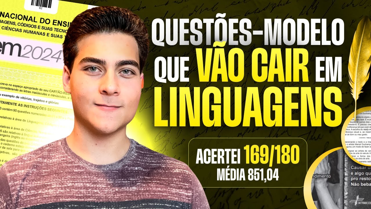 Questões-Modelo de LINGUAGENS que VÃO CAIR na prova do Enem