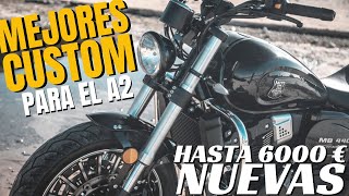 MEJORES Motos CUSTOM CARNET A2: Por MENOS de 6000€: Mitt, Hyosung, Zontes, Benelli, Honda y Yamaha