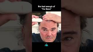 Jack Black (Steve) shave his hair!! 😭🤣 #minecraftmovie #jackblack #steve #fyp #shaving #iamsteve